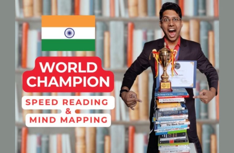 India’s Rajneesh Barapatre Makes History, Wins World Championship in Speed Reading & Mind Mapping
