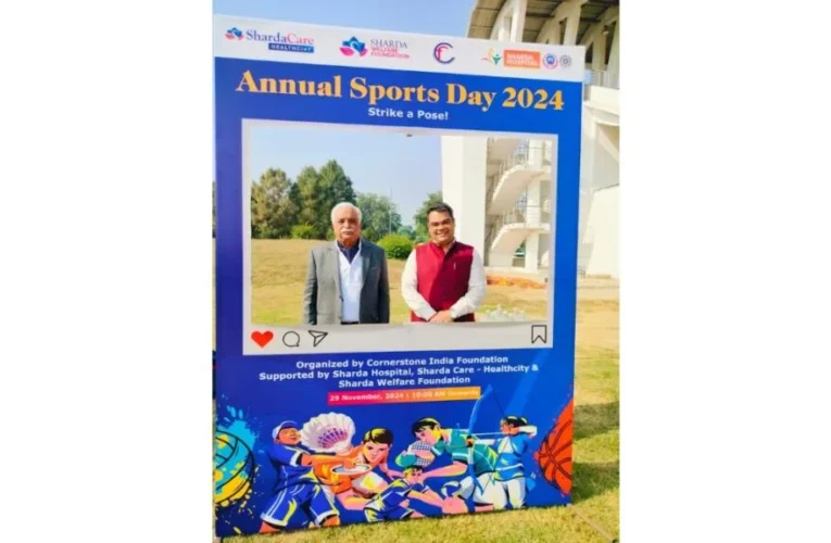 Sharda Hospital and Partners Support Cornerstone India Foundation’s Sports Day for Special Needs Children