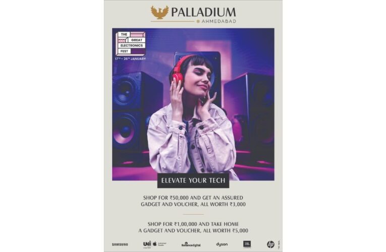 The Great Electronic Fest at Palladium Ahmedabad: Unmissable Offers on Premium Electronic Brands till 26th January 2025