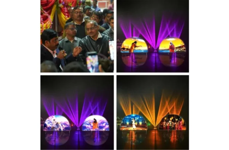 Temflo Systems, Ghaziabad Unveils Mesmerizing Laser Water Screen Show at Mahakumbh, Prayagraj