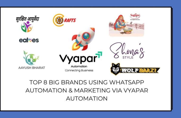 Top 8 Big Brands Using WhatsApp Automation and Marketing via Vyapar Automation