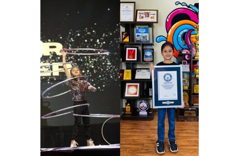 7-Year-Old Sinaya Biyani Breaks Guinness World Record with 101 Hula Hoop Rotations in 30 Seconds!