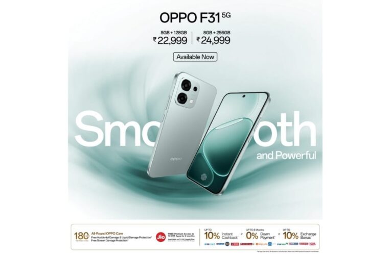 Celebrate the Festive Season with the All-New OPPO F31 5G – Available Nationwide from September 27 at INR 22,999