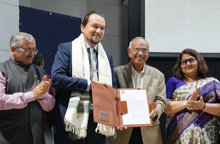 IAFS President visits NFSU, appoints Dr. J.M. Vyas ‘Global Forensic Ambassador’