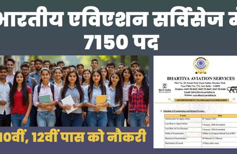 Bhartiya Aviation Services Recruitment for Airport Job: 7150 Jobs Up for Grabs