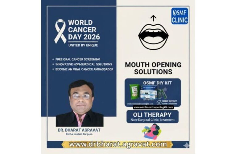World Cancer Day 2026: Dr. Bharat Agravat Unveils OLI Therapy and OSMF DIY Kits to Combat Oral Cancer Epidemic