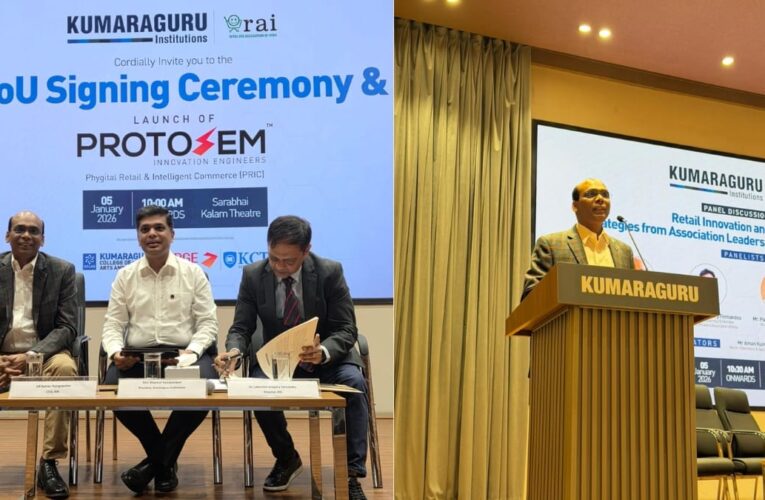 Retailers Association of India Signs MoU with Kumaraguru College of Liberal Arts and Sciences to Strengthen Industry-Academia Collaboration