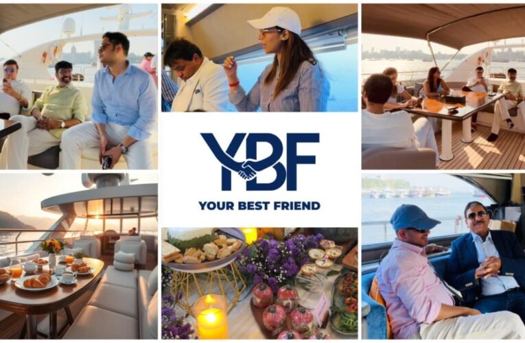 Entrepreneurs Gather for a Luxury Networking Sundowner on a Ferretti 880 Yacht in Mumbai
