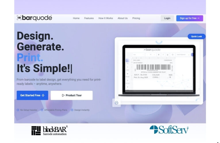 From Consumables to SaaS: SoftServ Launches BARQUODE for Barcode Label Design