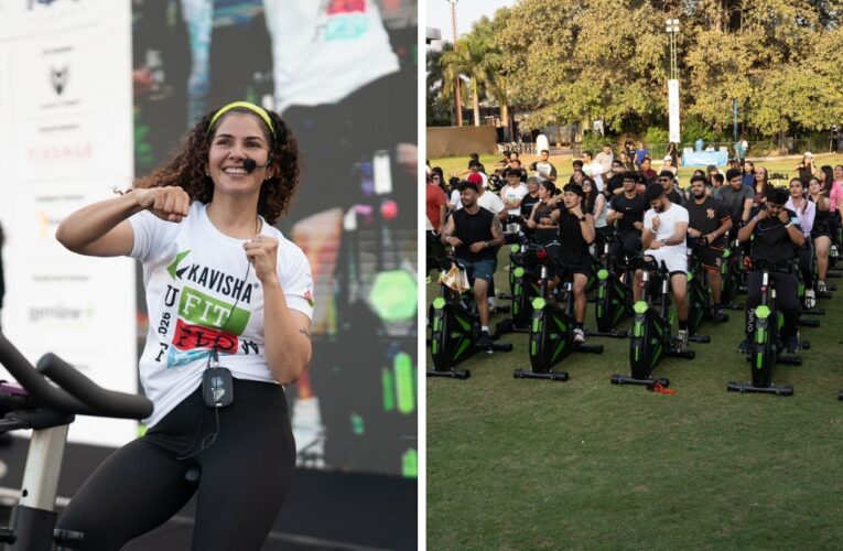 Over 1,000 participate in Kavisha UFIT Flow Fest, India’s first spin rave event more than 100 people spin at one time