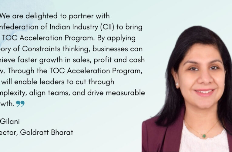Goldratt Bharat and CII Announce Certified TOC Business Acceleration Program Starting May 20