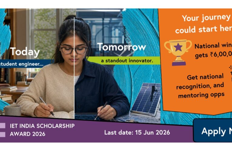 The IET India Scholarship Award Opens Applications for its 10th Edition; Prize Pool Doubled to Rs. 20 Lakhs