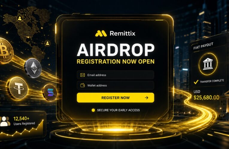 Remittix Airdrop Registration Is Now Open As Community Rushes To Secure Early Access