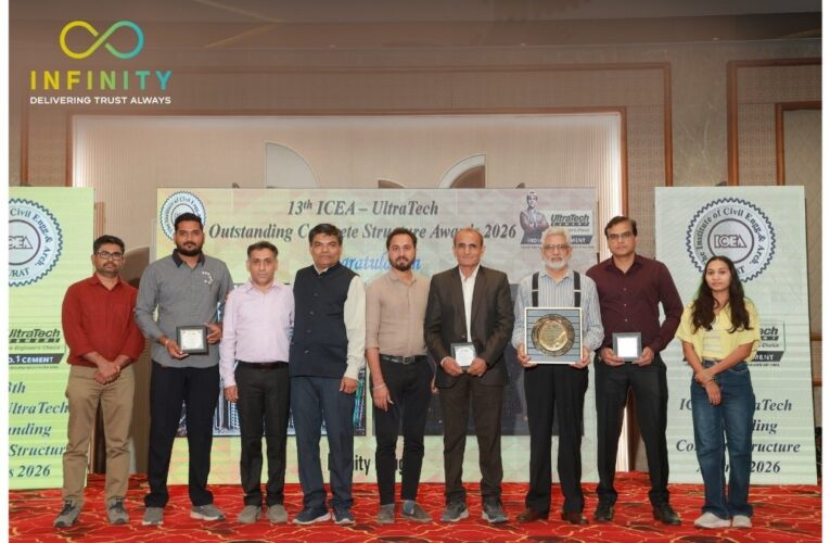 Infinity Group Receives Prestigious 13th ICEA–UltraTech Outstanding Concrete Structure Award 2026