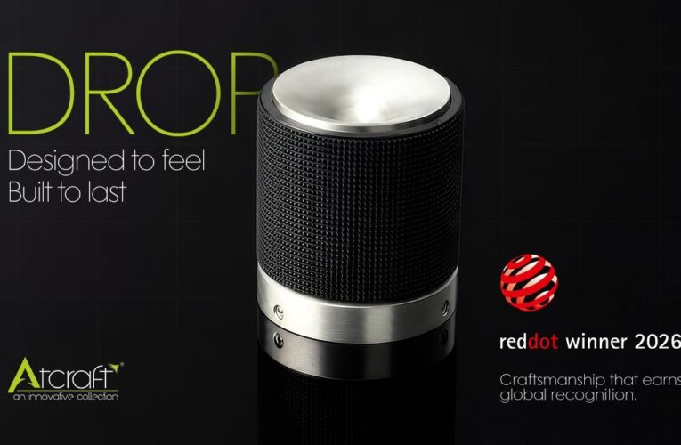 A New Chapter in Global Design: Atcraft’s DROP Wins the Red Dot Design Award 2026