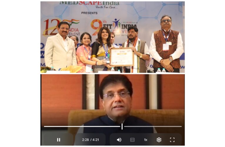 Dr Sunita Dube, NMC Chairman & Ministers Launch Red Alert De-Escalation & Medical Sainik by MedscapeIndia