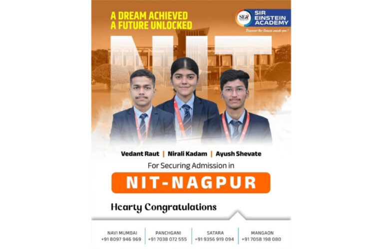 From Aspirations to Achievements: Sir Einstein Academy Emerges as a Trusted Destination for JEE, NEET and MHT-CET Excellence