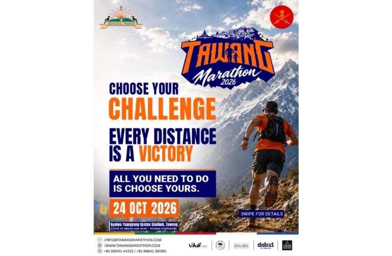 Elite Runners to Converge at 10,000 Feet for the Ultimate Tawang Marathon this October, Govt of Arunachal Pradesh and Indian Army release date for TM2026