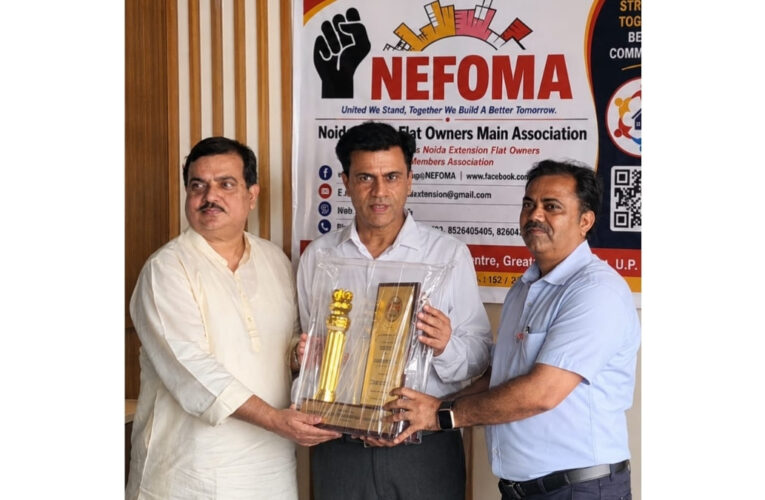 Greater Noida West’s Decoory Interiors Honoured with NEFOMA’s ‘Certificate of Excellence’