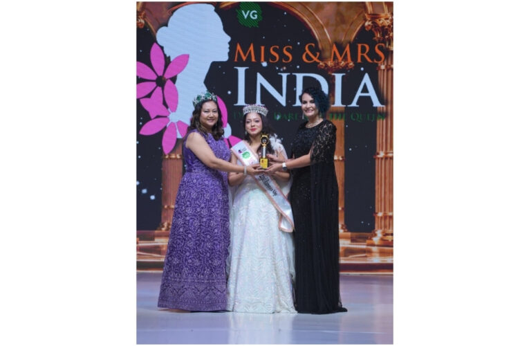 Nisha Chaurasia Won the Title of 2nd Runner Up at VG Miss & Mrs India Beauty 2026, Season 8.