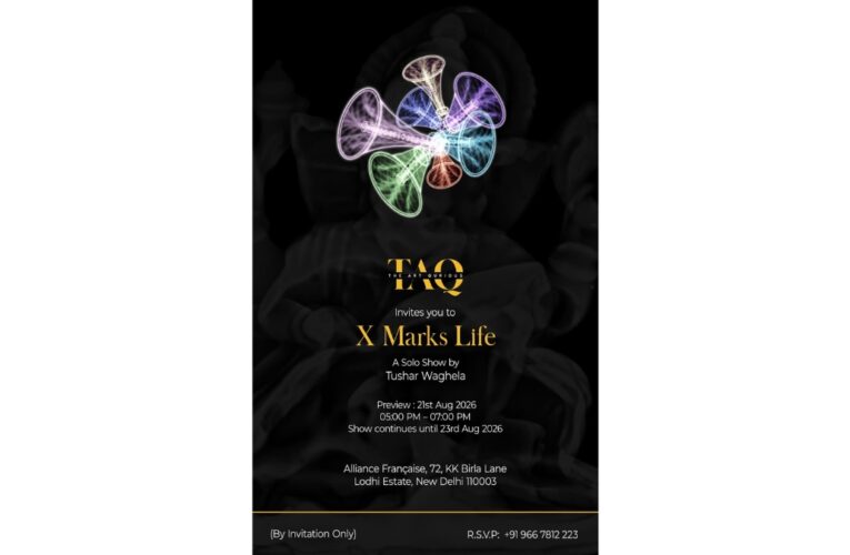 The Art Qurious presents X Marks Life -A Solo Exhibition by Tushar Waghela at Alliance Française de Delhi