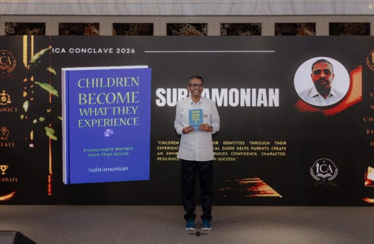 From Engineer to Author: Mr. Subramonian Launched ‘Children Become What They Experience’ at ICA Conclave 2026